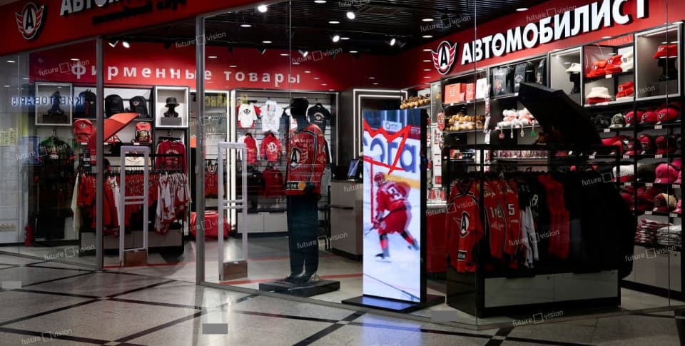 Пилон для магазина ХК «Автомобилист» Екатеринбург