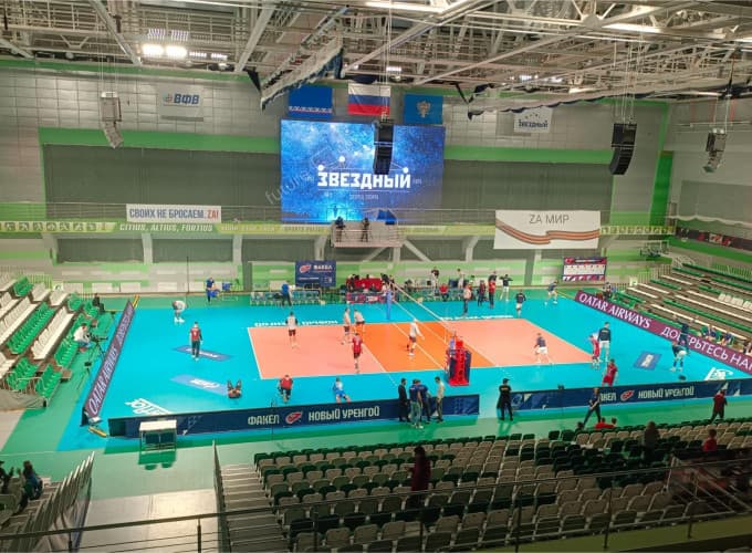 Светодиодный экран и видеоборта для дворца спорта «Звездный»