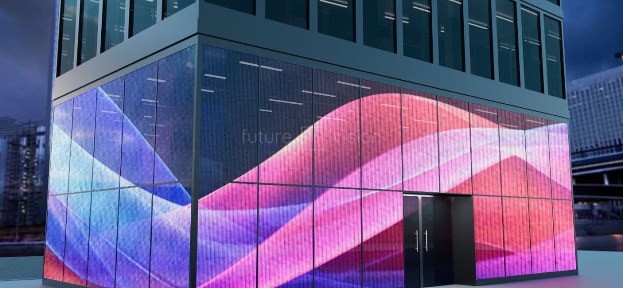 Стеклянные светодиодные экраны