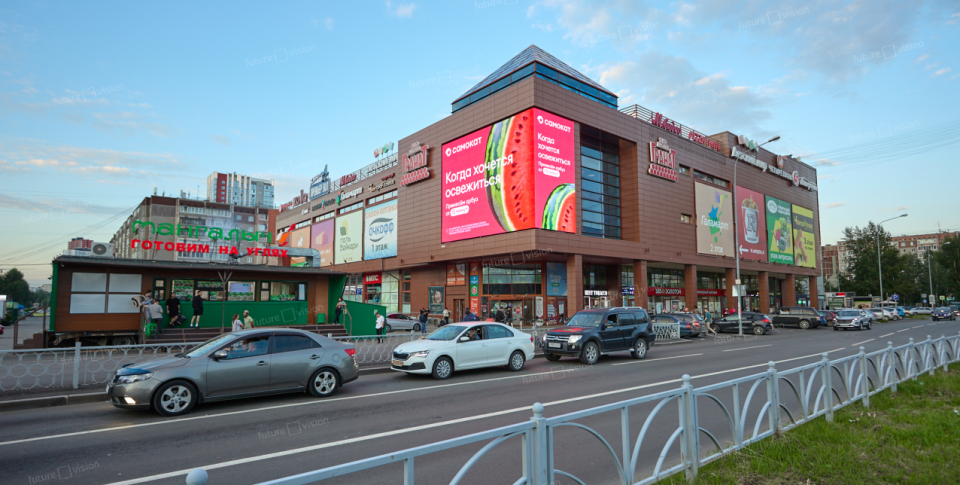 Медиафасад ТРЦ Гранат г. Екатеринбург