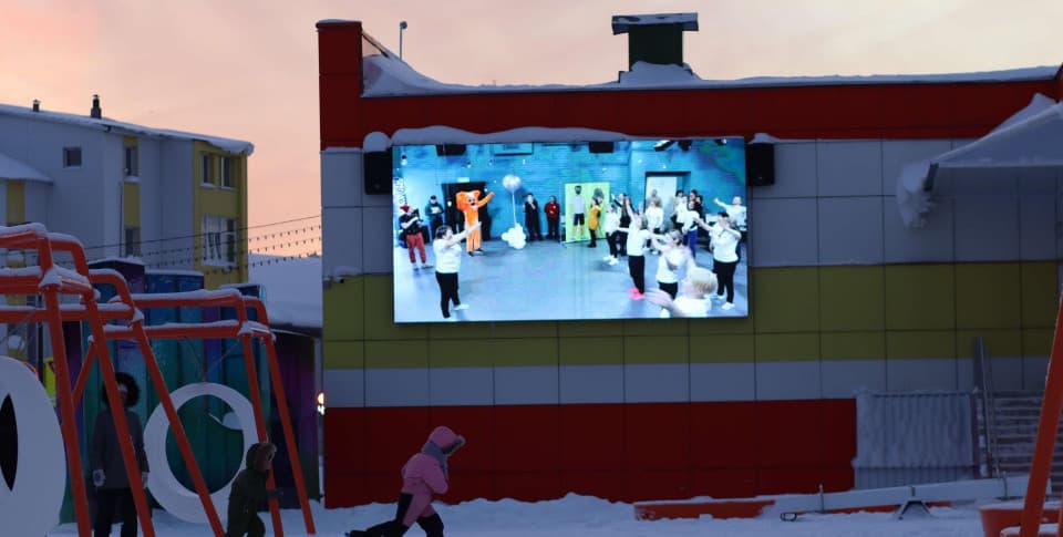 LED экран для ТЦ «Апельсин», Тарко-Сале