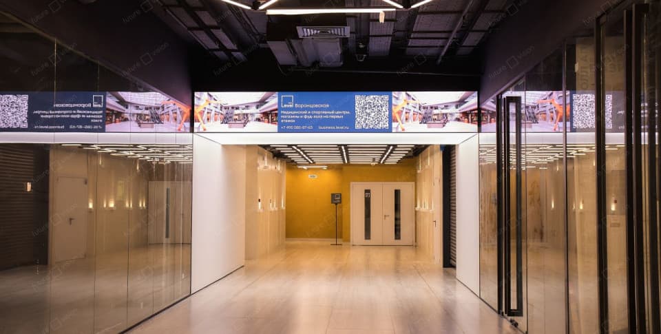 Внутренние LED  экраны, ТЦ Level Причальный