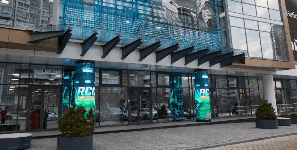 Уличная колонна Академия единоборств РМК Екатеринбург