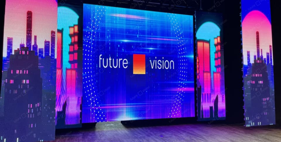 Светодиодные экран и кулисы для сцены, ДК им. В. И. Ленина